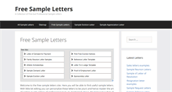 Desktop Screenshot of freesampleletters.org